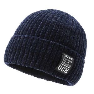 (NWOT) Navy Blue UCB Thick Fleece-Lined Beanie